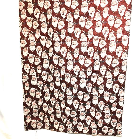 Vintage Santa Faces tapestry fabric 2 yards 
Christmas projects or gifts. - Picture 12 of 13